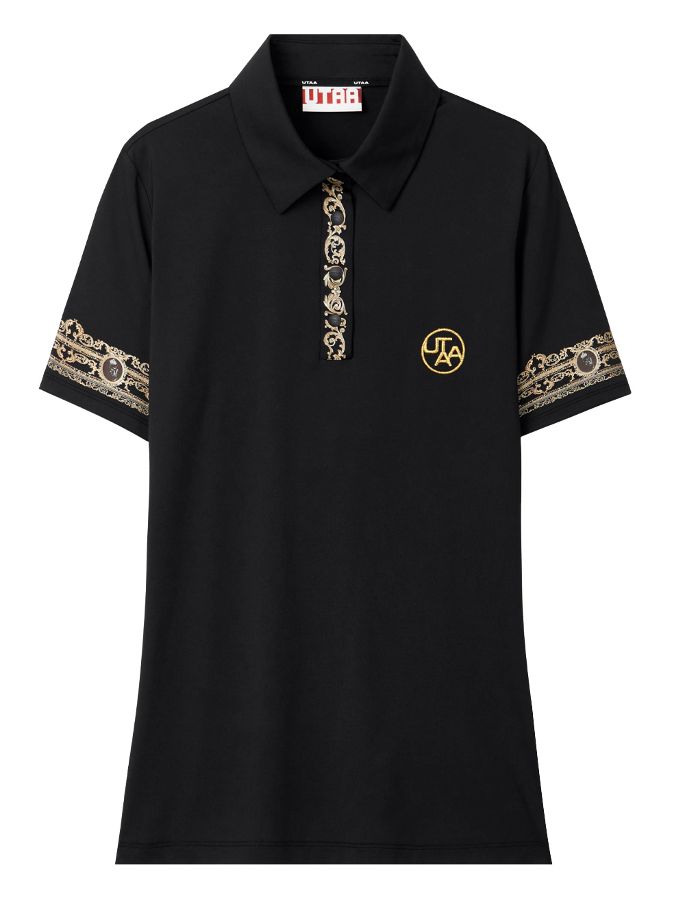 UTAA Gild Empire Polo Shirts  : Women&#039;s Black (UB2TSF330BK)