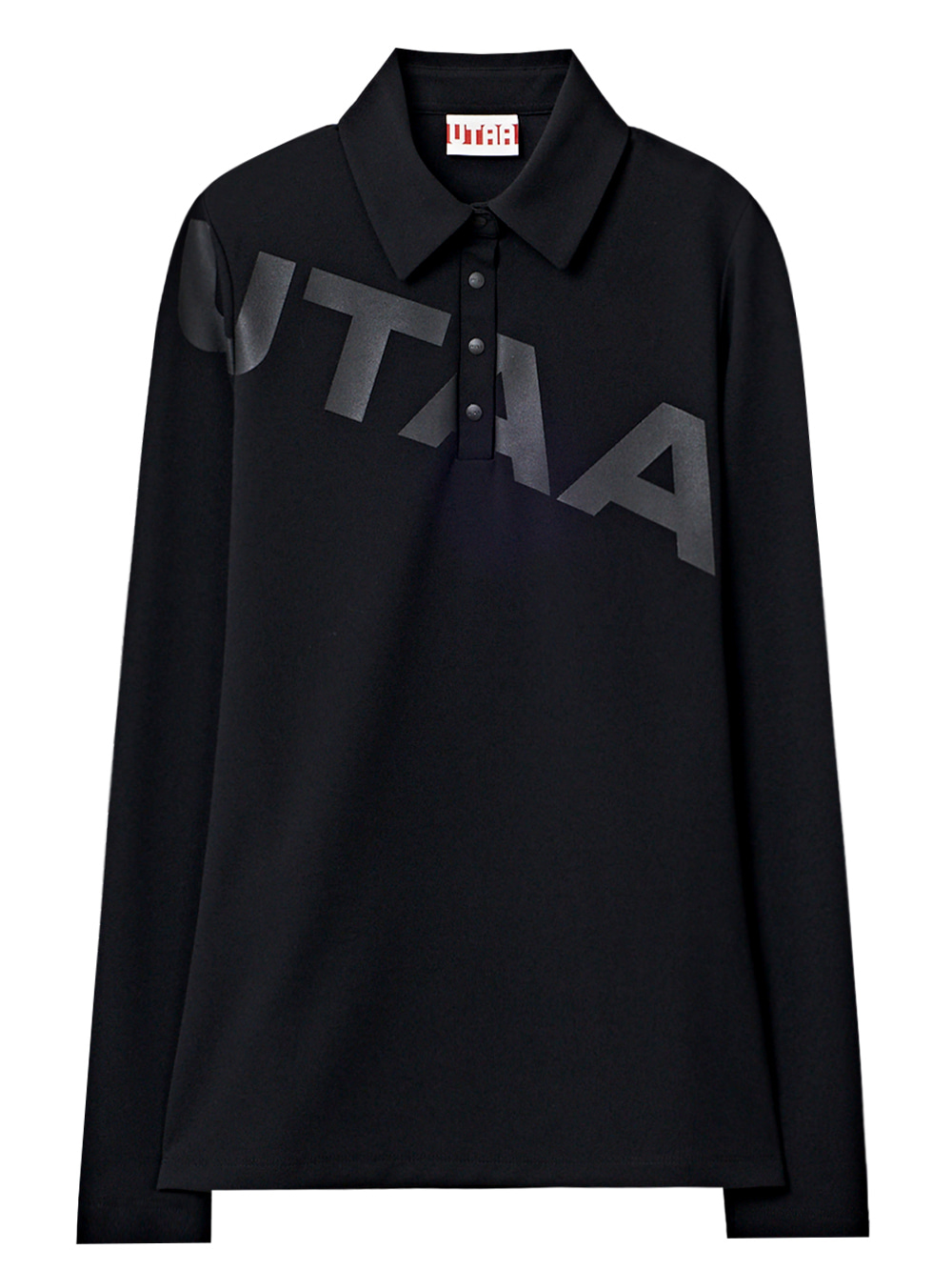 UTAA Swing Fit Bounce Logo Sleeve : Women&#039;s Black(UC1TLF763BK)
