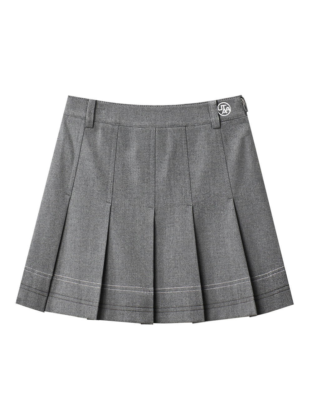 UTAA Stitch Symbol Fan Skirt : Women&#039;s Melange Gray(UC1SKF770MG)