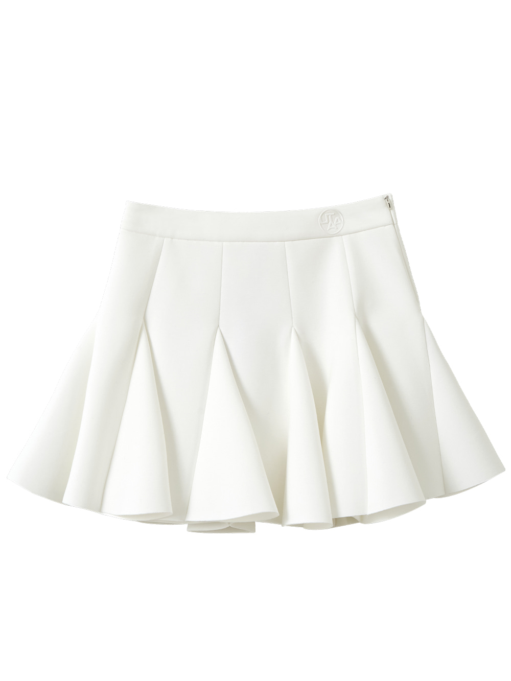 UTAA Bloom Flare Neoprene Skirt : White (UC1SKF733WH)