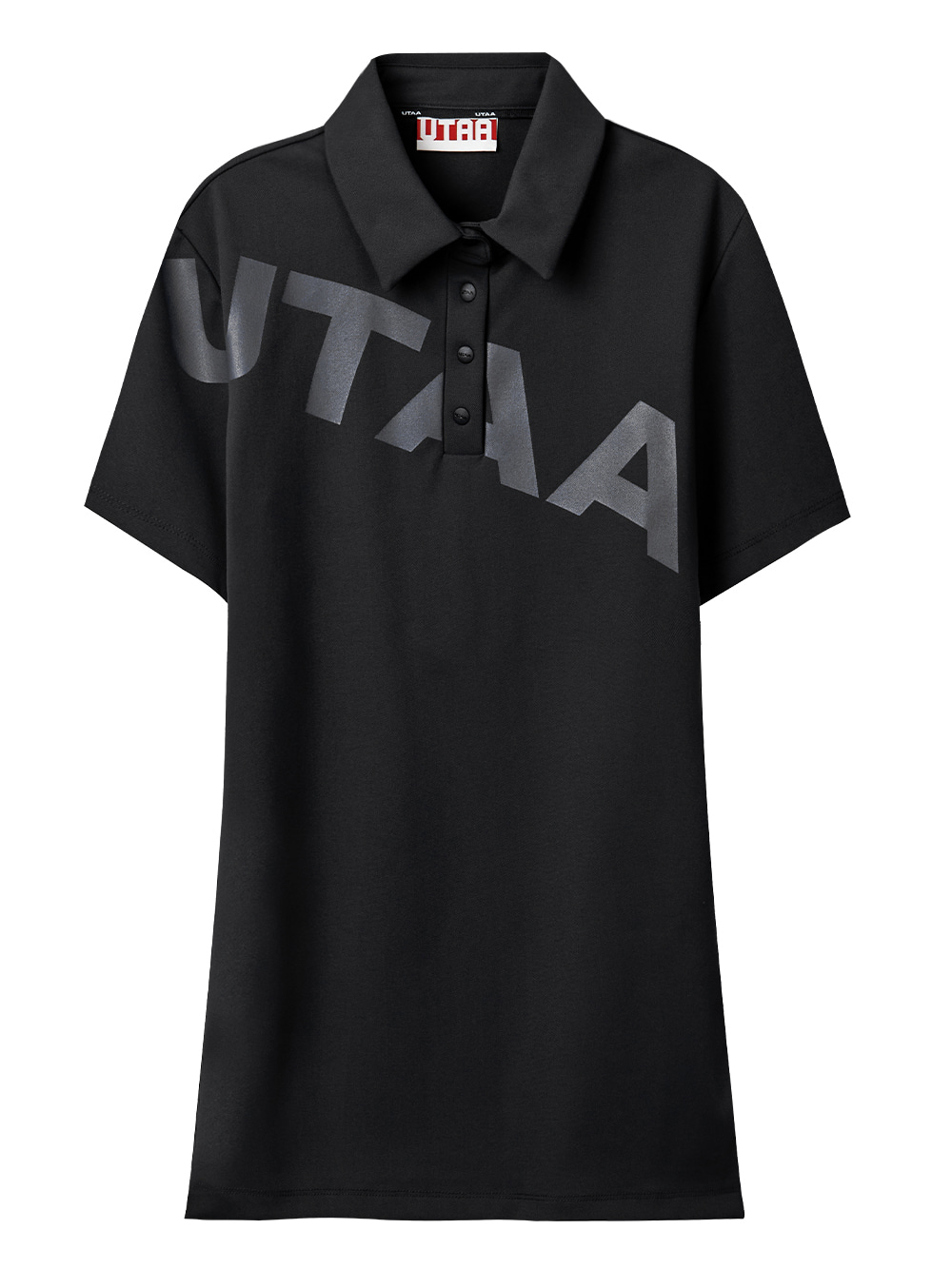 UTAA Bounce Logo Polo Shirts  : Women&#039;s Black (UB2TSF290BK)
