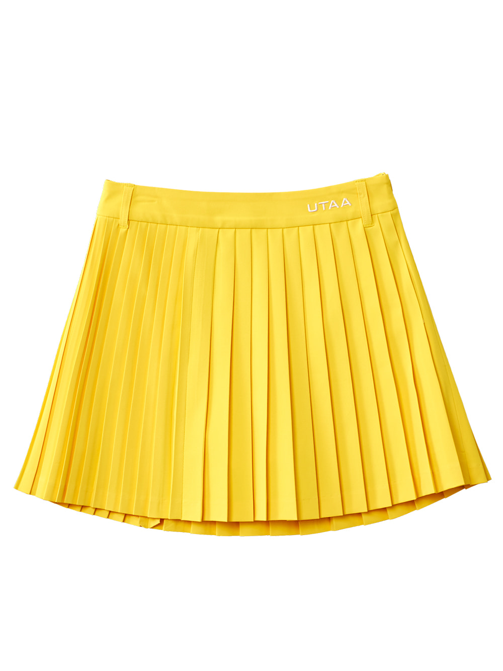 UTAA Neon Basic Pleats Skirt : Yellow (UB3SKF530YE)