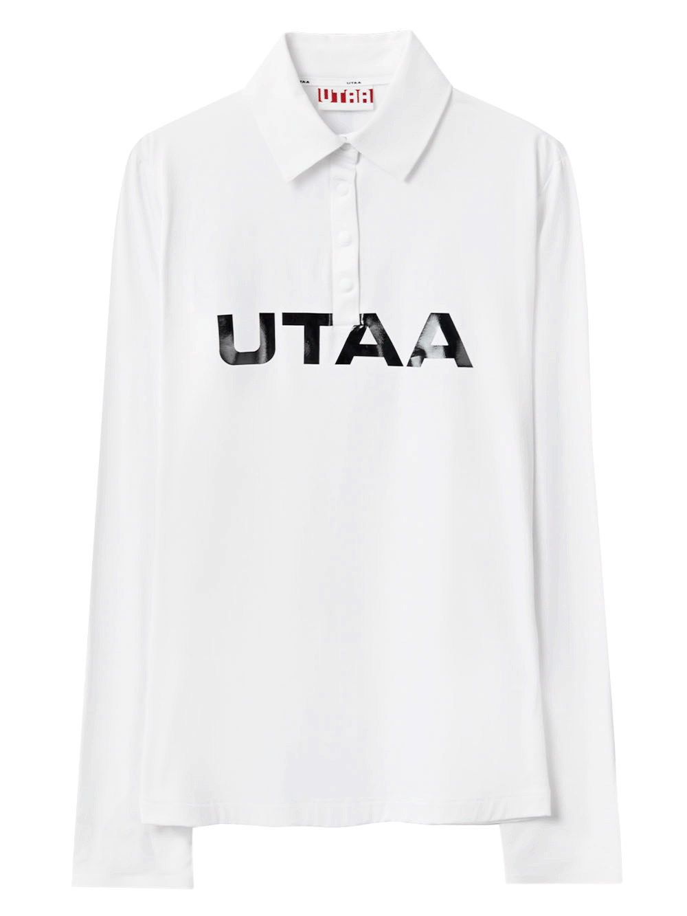 UTAA Swing Fit Cruz Tape Logo Sleeve : Men&#039;s White (UB4TLM531WH)
