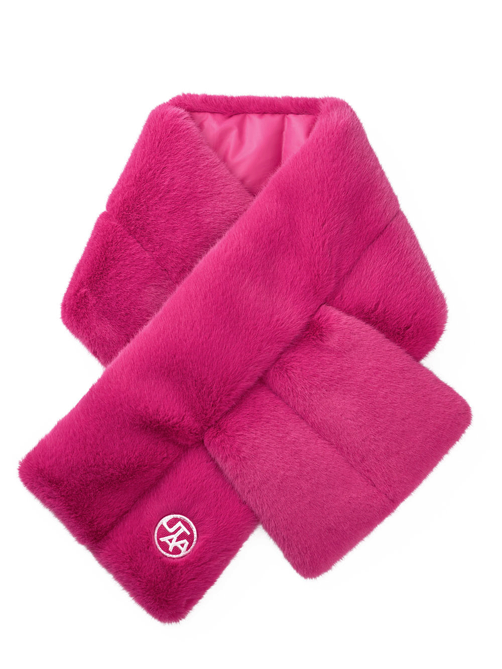 UTAA Reversible Snow Fur Down Muffler : Women&#039;s Pink (UB4GXF635PK)