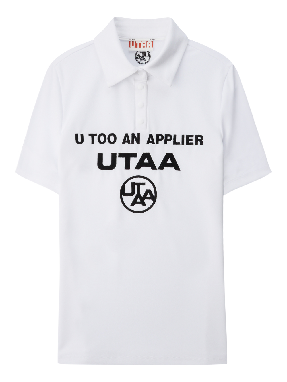 UTAA Swing Fit Logo PK T-Shirts : Men&#039;s White (UC2TSM424WH)