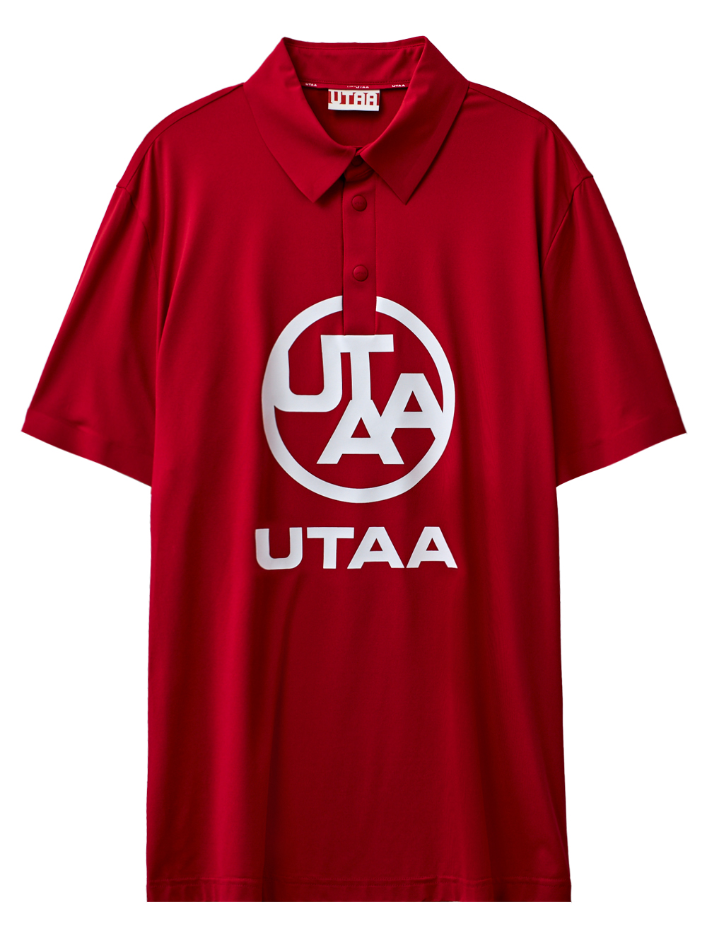 UTAA Logo Emblem PK T-Shirts : Men&#039;s D/Red  (UC2TSM422DR)